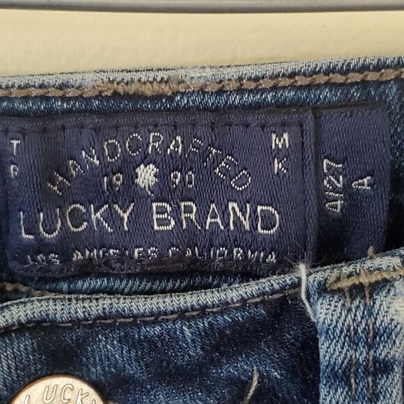 Lucky Brand Sasha Super Skinny Mid Wash Mid Rise Jeans Size 4/27 - Picture 6 of 7
